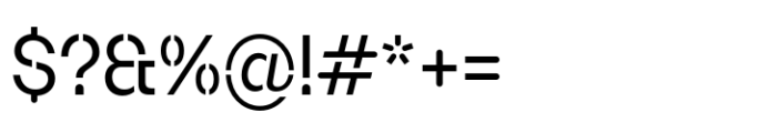 Booster Stencil Compact Regular Font OTHER CHARS