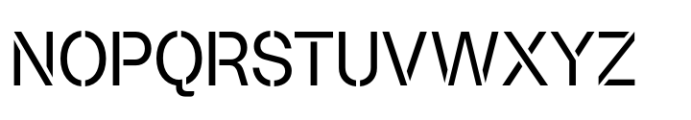 Booster Stencil Compact Regular Font UPPERCASE