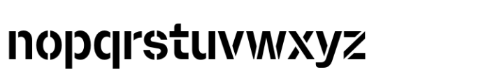 Booster Stencil Compact Semibold Font LOWERCASE