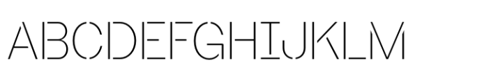 Booster Stencil Compact Thin Font UPPERCASE
