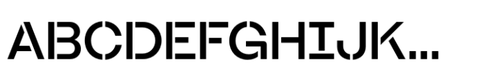 Booster Stencil Medium Font UPPERCASE