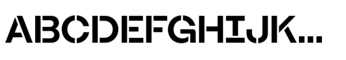 Booster Stencil Semibold Font UPPERCASE