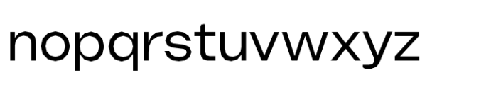Booster Variable Polygonal Font LOWERCASE
