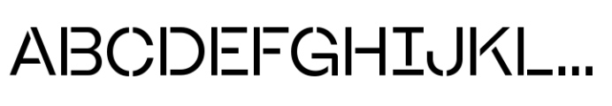 Booster Variable Stencil Font UPPERCASE