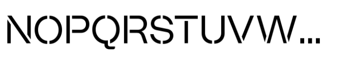 Booster Variable Stencil Font UPPERCASE