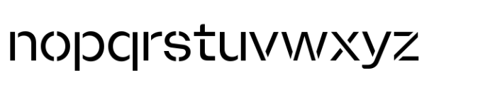 Booster Variable Stencil Font LOWERCASE