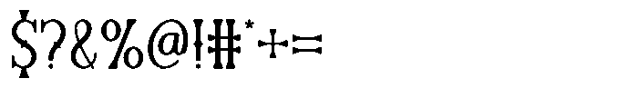 Bootleg Barrels Regular Font OTHER CHARS