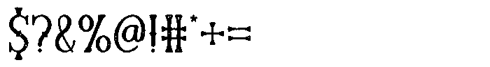 Bootleg Barrels Rough Font OTHER CHARS