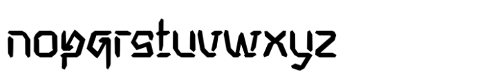 Boowan Regular Font LOWERCASE