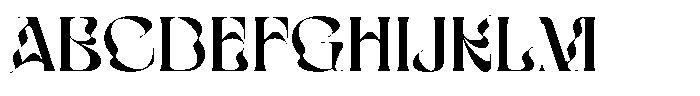 Bophera Font UPPERCASE