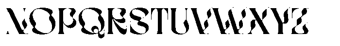Bophera Font UPPERCASE
