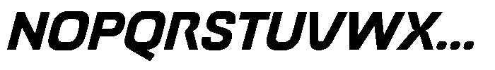 Borac Italic Font UPPERCASE