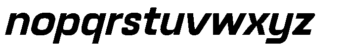 Borac Italic Font LOWERCASE