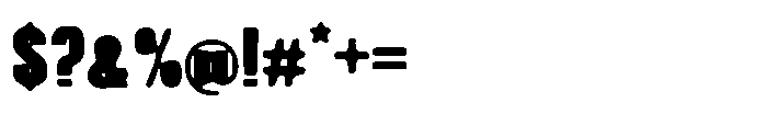 Borad Blur Font OTHER CHARS