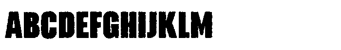Borad Grunge Font UPPERCASE