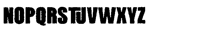 Borad Grunge Font UPPERCASE