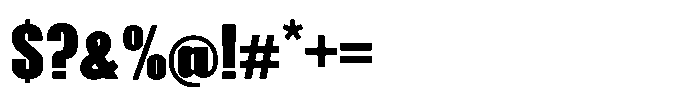 Borad Regular Font OTHER CHARS