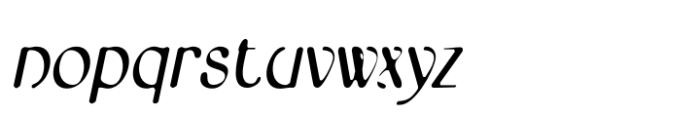 Bordie Blur Italic Font LOWERCASE