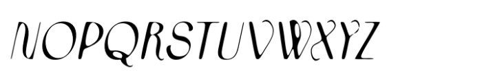 Bordie Drawn Italic Font UPPERCASE
