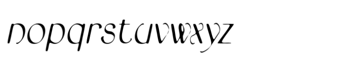Bordie Drawn Italic Font LOWERCASE