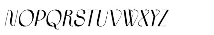 Bordie Rough Italic Font UPPERCASE