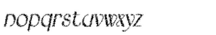 Bordie Unfocus Italic Font LOWERCASE