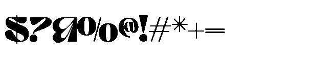 Boreck Display Font OTHER CHARS