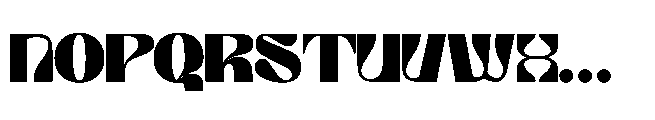 Boreck Display Font UPPERCASE
