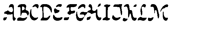 Bored Trying Stencil Font UPPERCASE