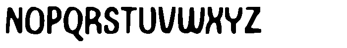 Bored Trying Stencil Font LOWERCASE