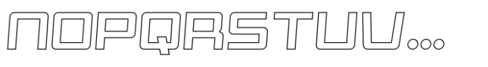 Borga Italic Outline Font UPPERCASE