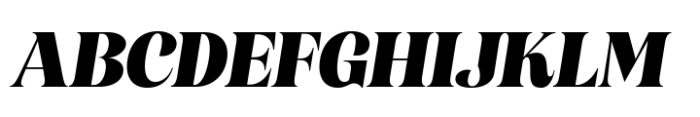 Borgalie Black Oblique Font UPPERCASE