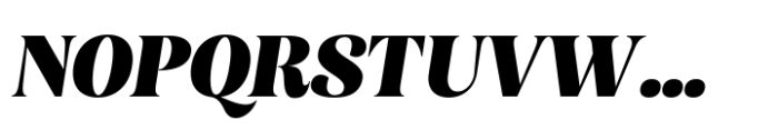 Borgalie Black Oblique Font UPPERCASE