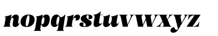 Borgalie Black Oblique Font LOWERCASE
