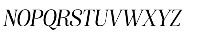 Borgalie Light Oblique Font UPPERCASE
