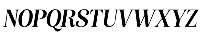 Borgalie Medium Oblique Font UPPERCASE