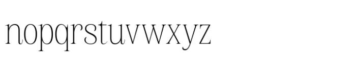 Borgalie Thin Font LOWERCASE