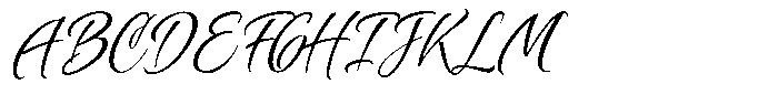 Borgers Script Italic Font UPPERCASE