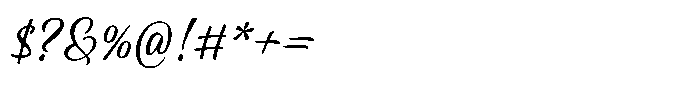 Borgers Script Regular Font OTHER CHARS