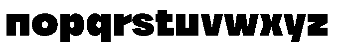 Borgu Black Font LOWERCASE