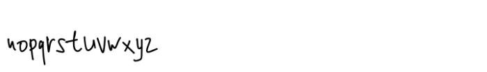 Boring Marker Font LOWERCASE