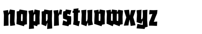 Bork Font LOWERCASE