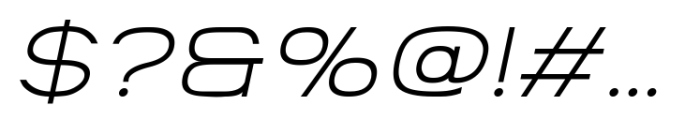 Borndia Italic Font OTHER CHARS