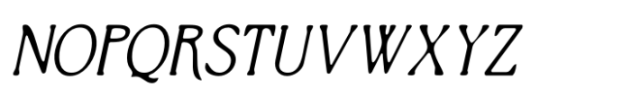 Bornean Blur Italic Font UPPERCASE