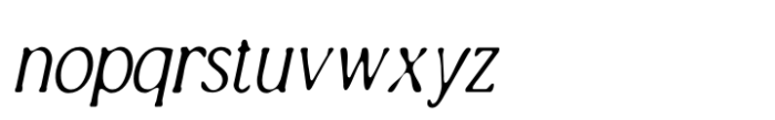 Bornean Blur Italic Font LOWERCASE