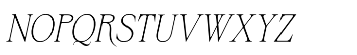Bornean Italic Font UPPERCASE