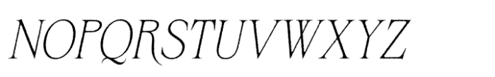 Bornean Rough Italic Font UPPERCASE