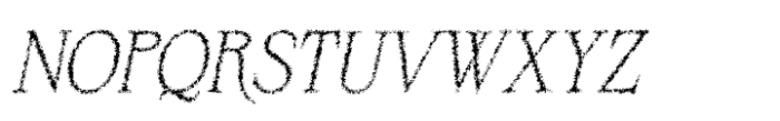 Bornean Unfocus Italic Font UPPERCASE