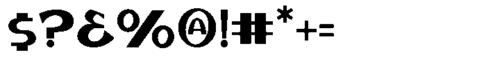 Borneo Amber CLEAN Font OTHER CHARS