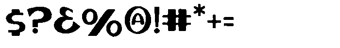 Borneo Amber ROUGH Font OTHER CHARS